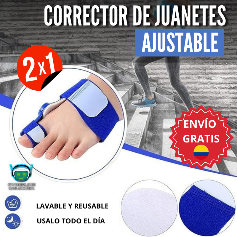 Corrector de Juanetes 2X1 - ¡Recupera la salud de tus pies en solo días!